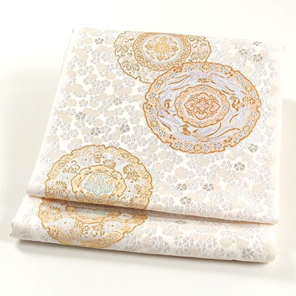  ofa 2752 山口美術織物 唐織 袋帯 正倉院桜華文 お仕立て付き ２～３週間で発送 袋帯 帯