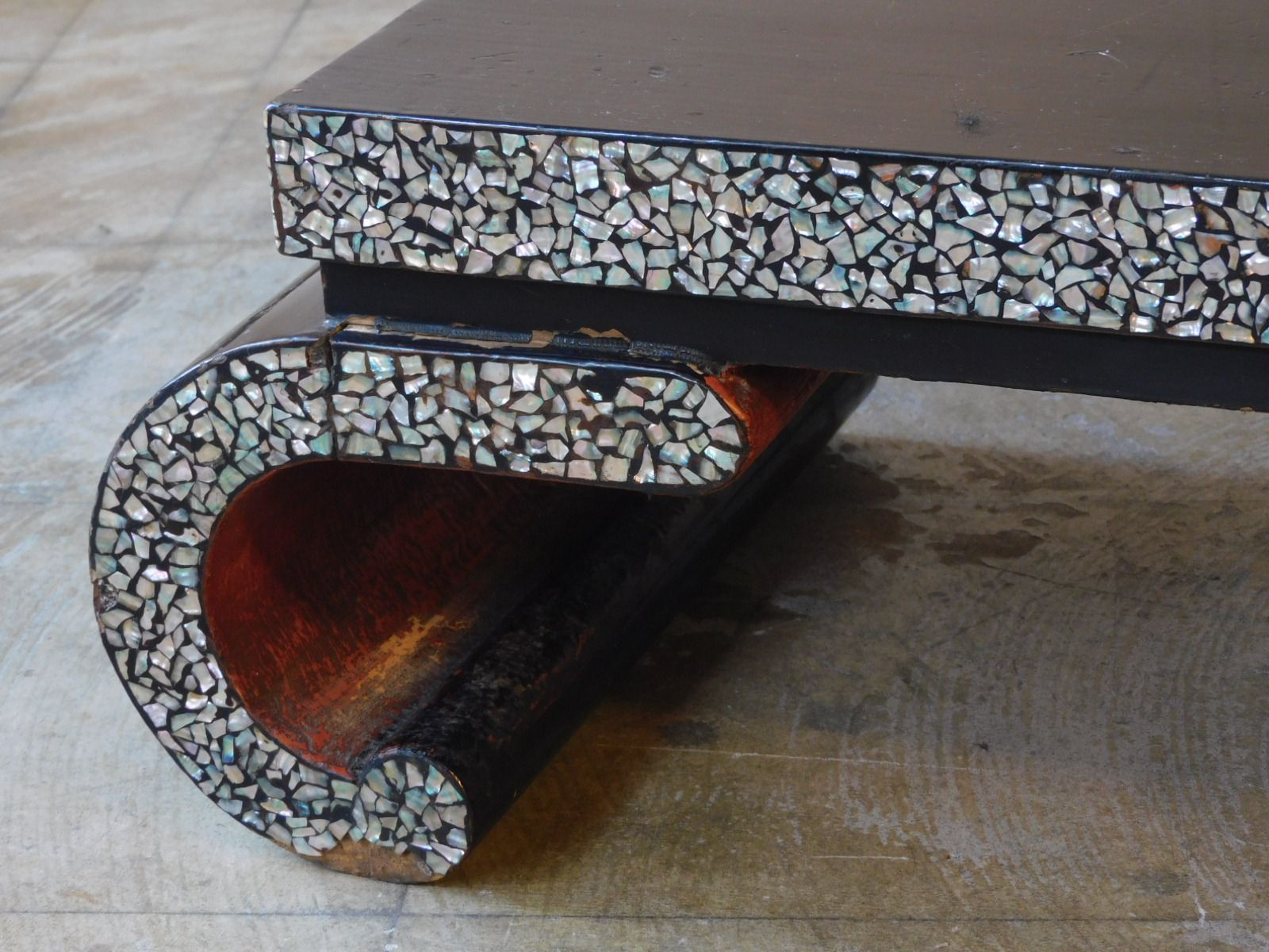 江戸 螺鈿 花台 展示台 HK-a-05755 / 時代漆器 展示台 茶道具 - メルカリ