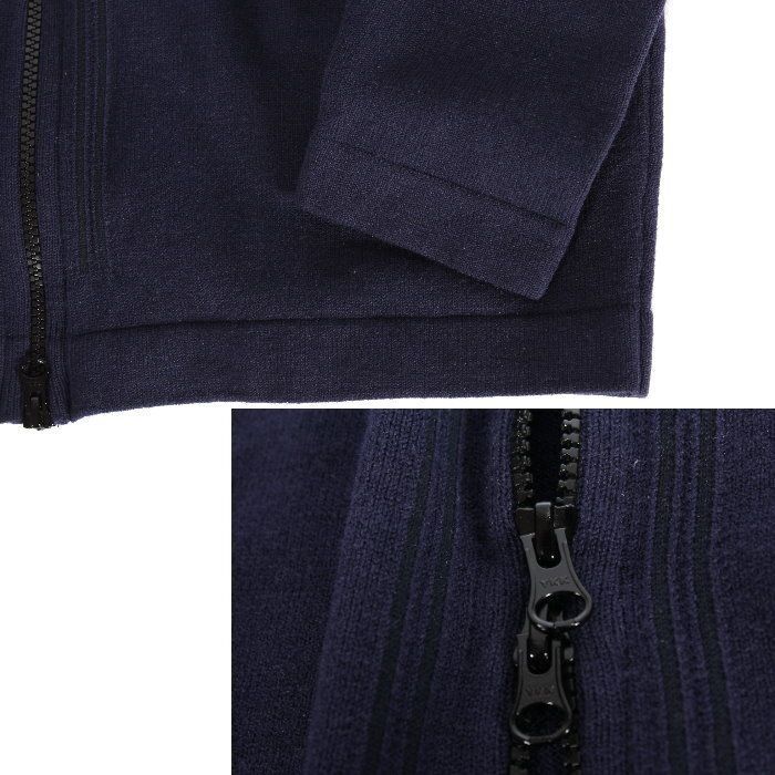 STONE ISLAND ストーンアイランド ジップアップ ニット ネイビー