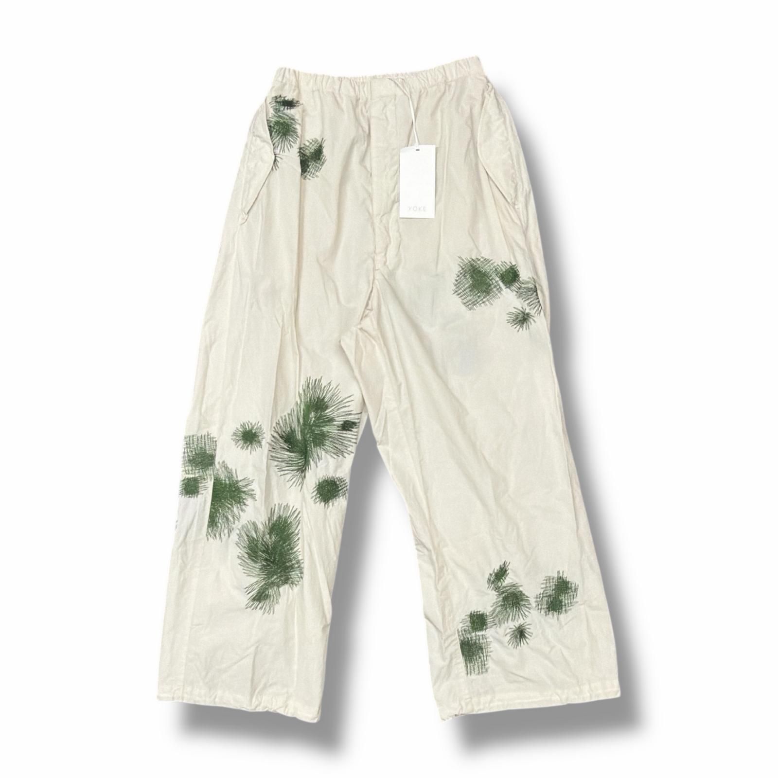 参考上代57200円 ♥ YOKE 25 SS OVER PANTS オーバーイージーパンツ ミリタリーパンツ ヨーク ホワイト 1 5187 M