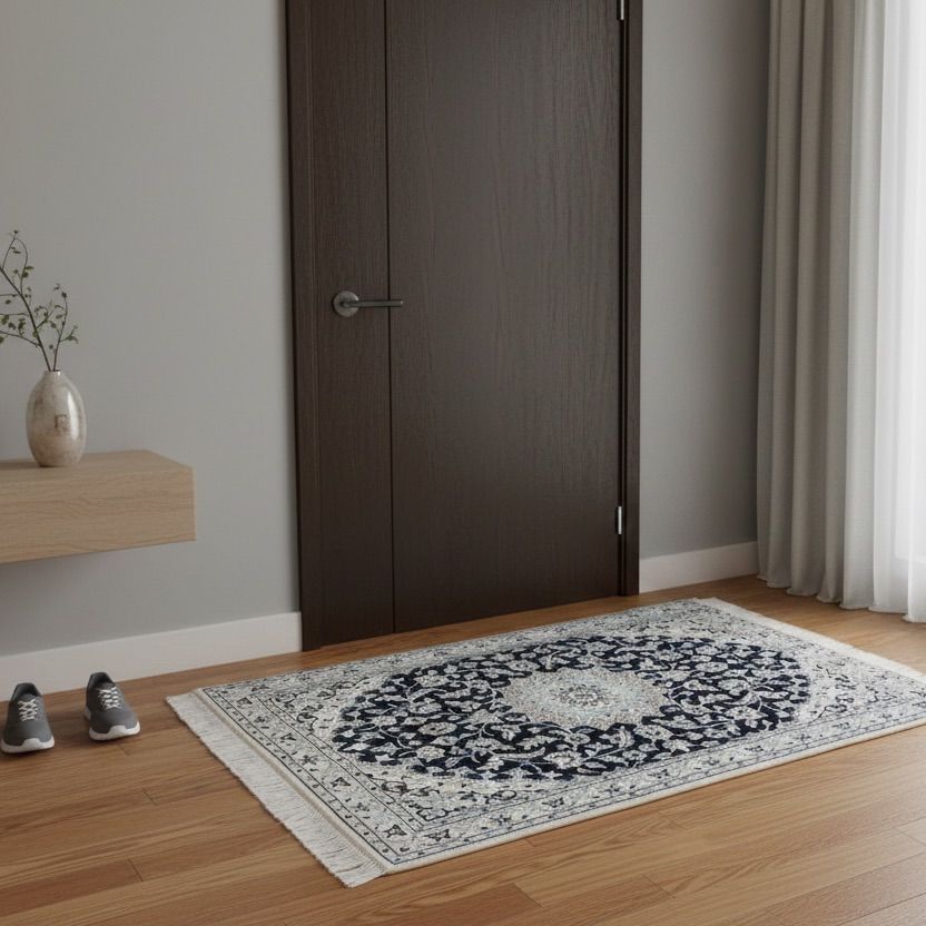 ペルシャ絨毯 ナイン産 (6La) 本物 手織り ペルシャラグ 手織り絨毯