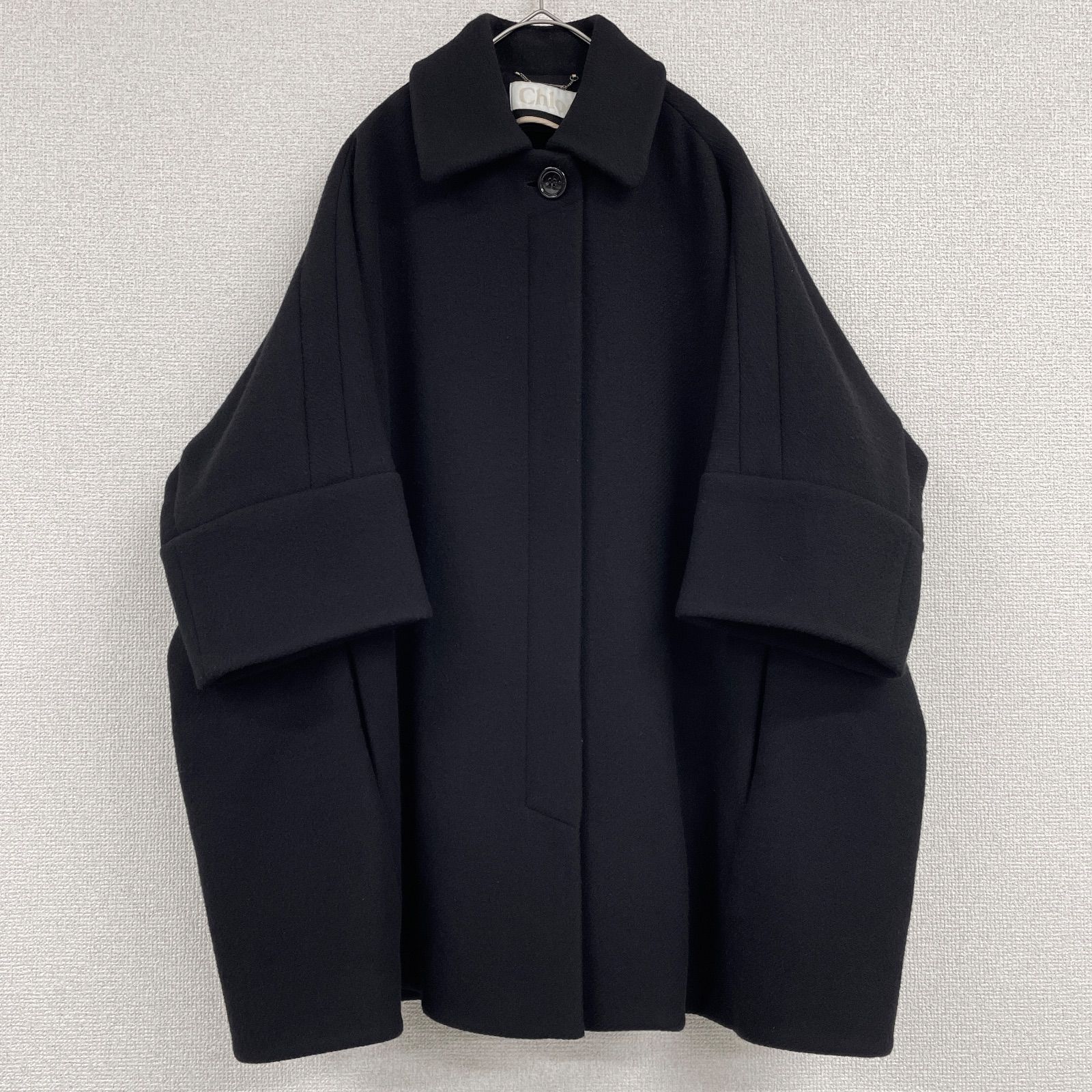 クロエ Chloe ロングコート レディース マキシ丈 38 M ブラック 黒 クロエ Chloe ロングコート レディース マキシ丈 38 M ブラック 黒