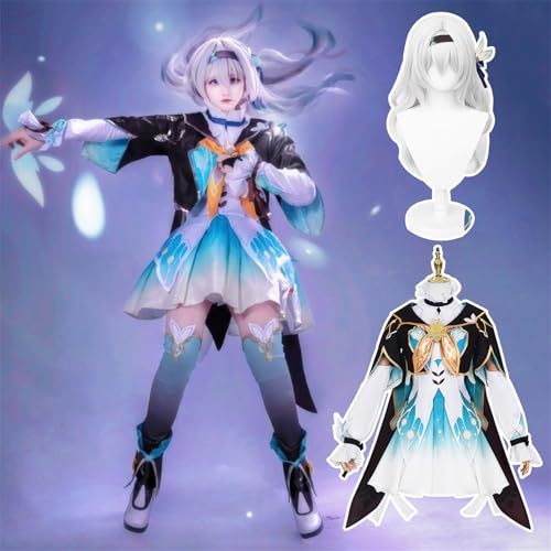 NOKIJP 崩壊スターレイル 星核ハンター コスプレ ウィッグ付き ホタル カフカ 銀狼 コスプレ衣装 刃 大人用 イベント 崩壊 スターレイル スターレル スタレ 仮装 FBMpo