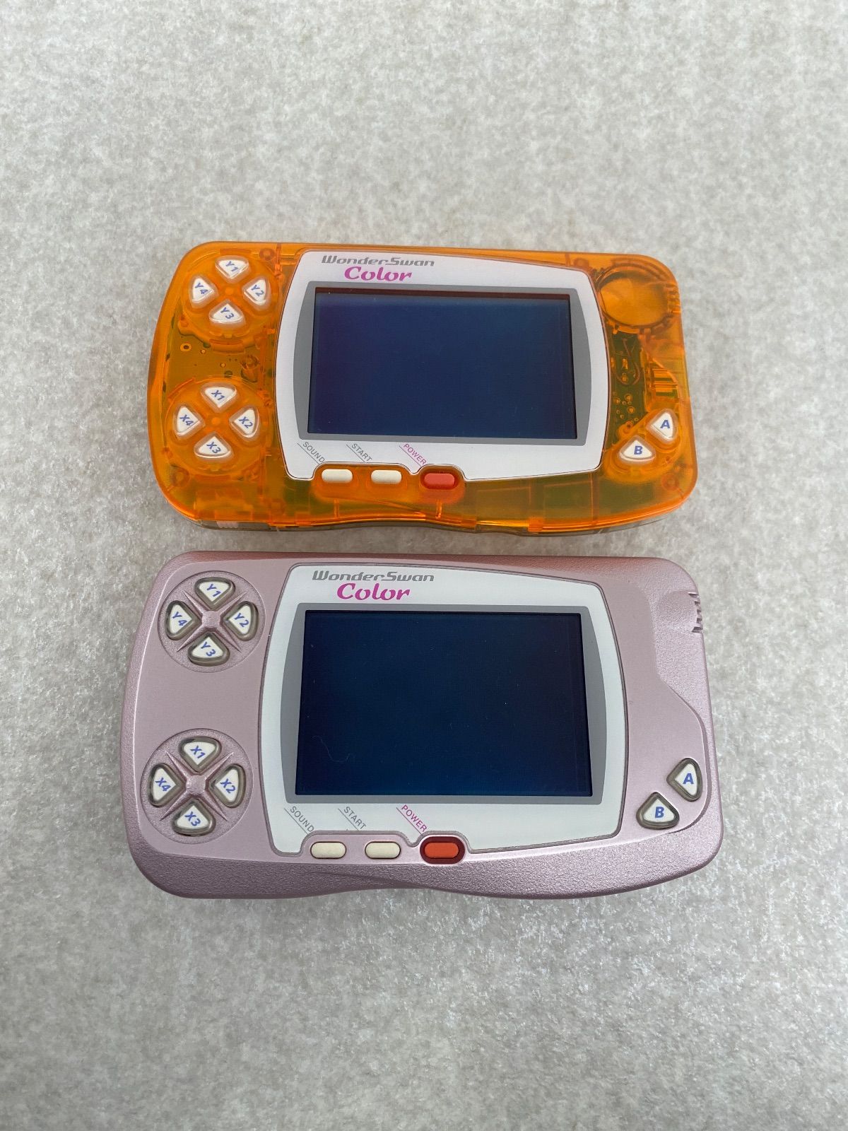 ワンダースワンカラー 本体 動作品 オレンジ ピンク ２点