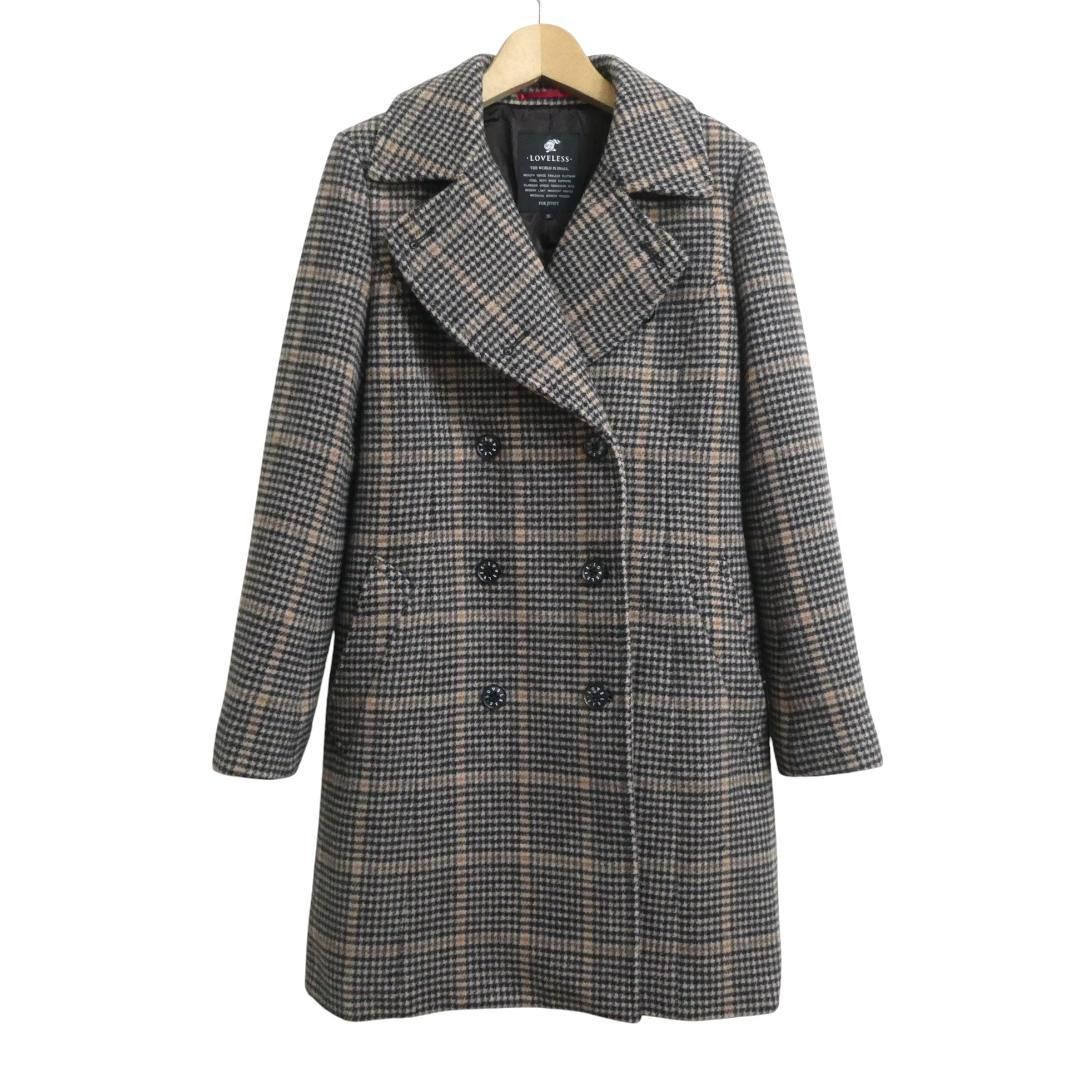 美品 LOVELESS ラブレス サイズ36 千鳥格子柄 チェック柄 ロング丈