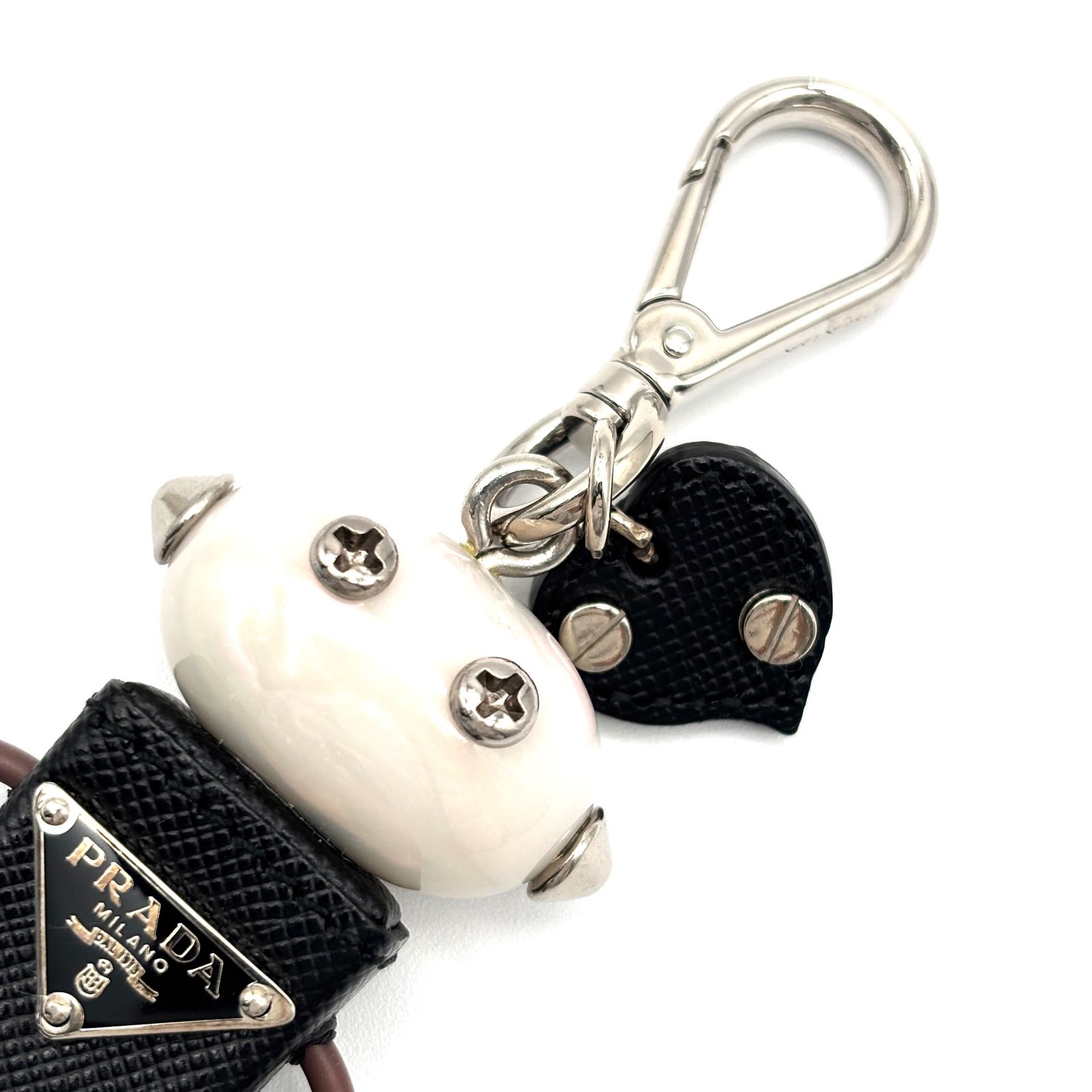 プラダ　ロボットキーホルダー　エドワード　三角プレート 未使用級 PRADA プラダ エドワード ロボット キーホルダー バッグ