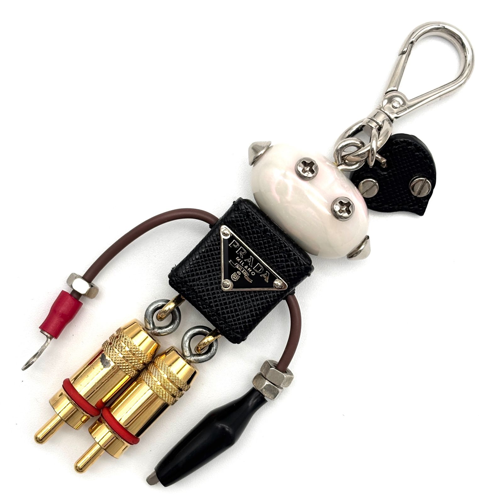 未使用級 PRADA プラダ エドワード ロボット キーホルダー バッグ