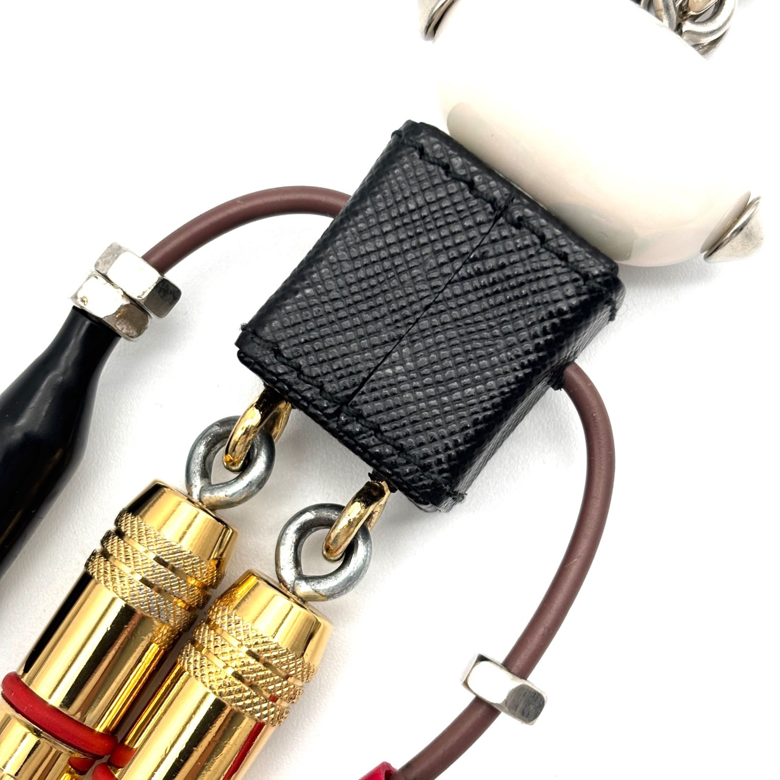 未使用級 PRADA プラダ エドワード ロボット キーホルダー バッグ