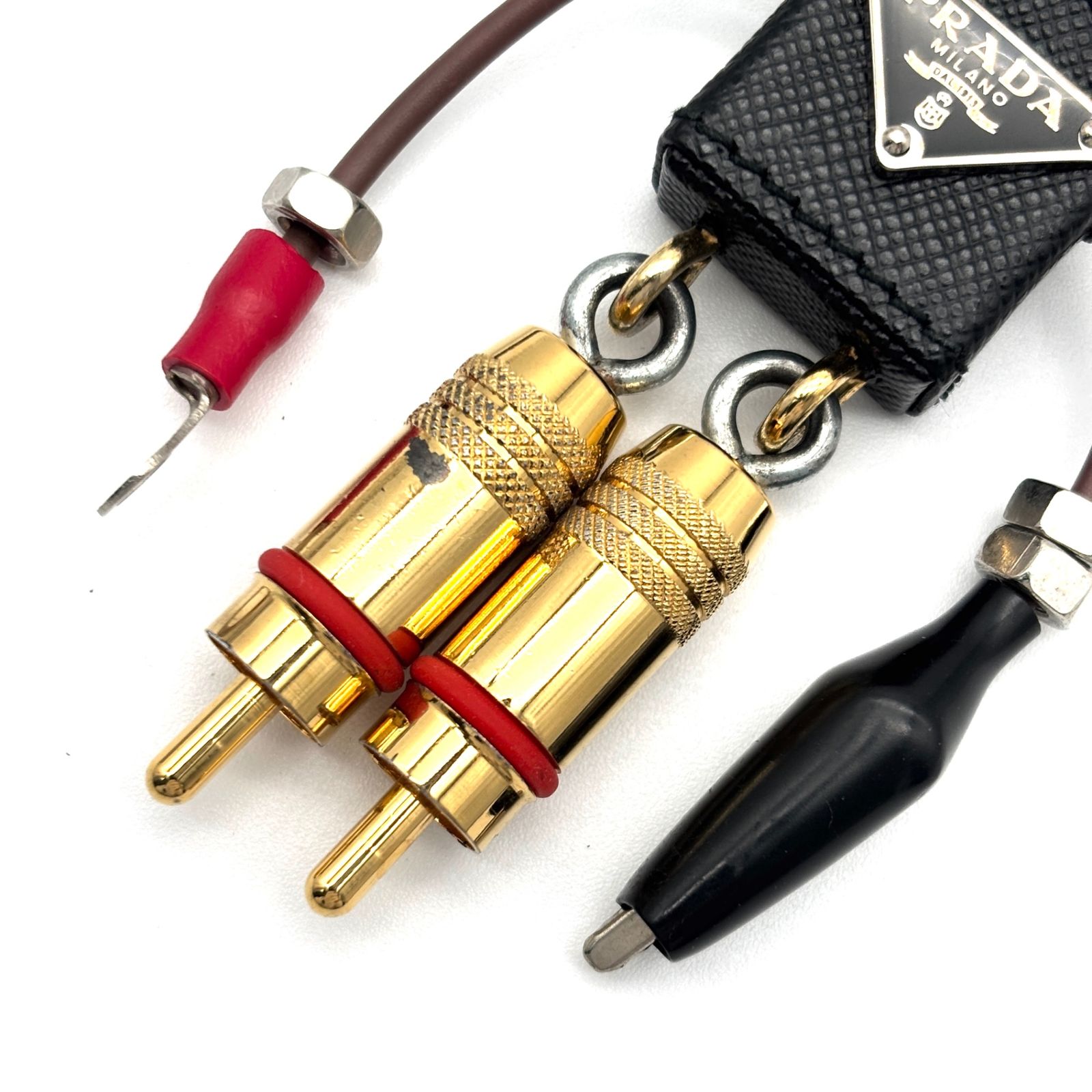 未使用級 PRADA プラダ エドワード ロボット キーホルダー バッグ