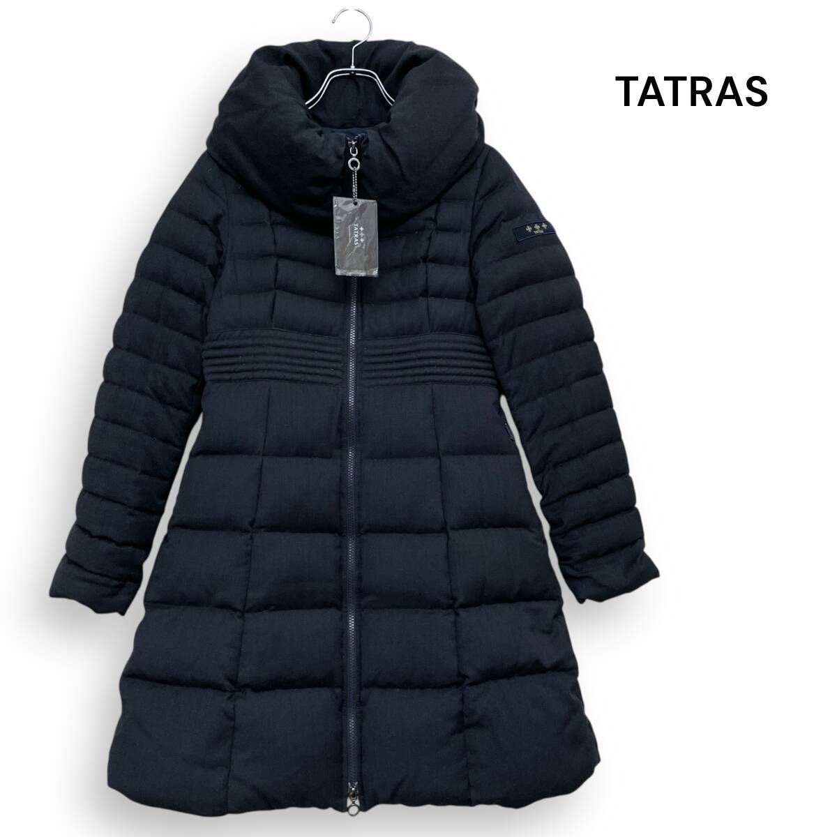 R2605/ TATRAS タトラス Spick&Span ノーブル別注 ショールカラー ダウン コート ネイビー サイズ01