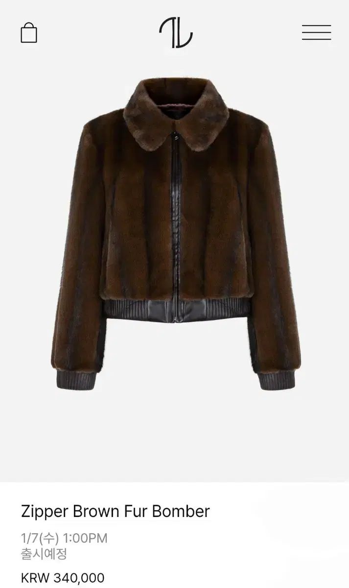 THE LAURENT ジッパー ブラウン ファー ブルゾン 春 m