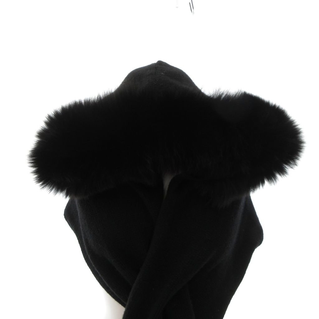 美品✨ マックスマーラ マフラー カシミヤ フォックスファー 白タグ フード 美品✨ マックスマーラ マフラー カシミヤ フォックスファー 白タグ