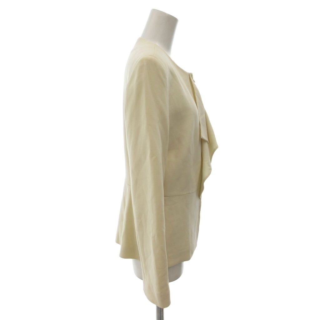 美品✨️マックスマーラ　ノーカラージャケット　総柄　ジップアップ マックスマーラ MAX MARA 白タグ ノーカラー ジャケット ジップアップ