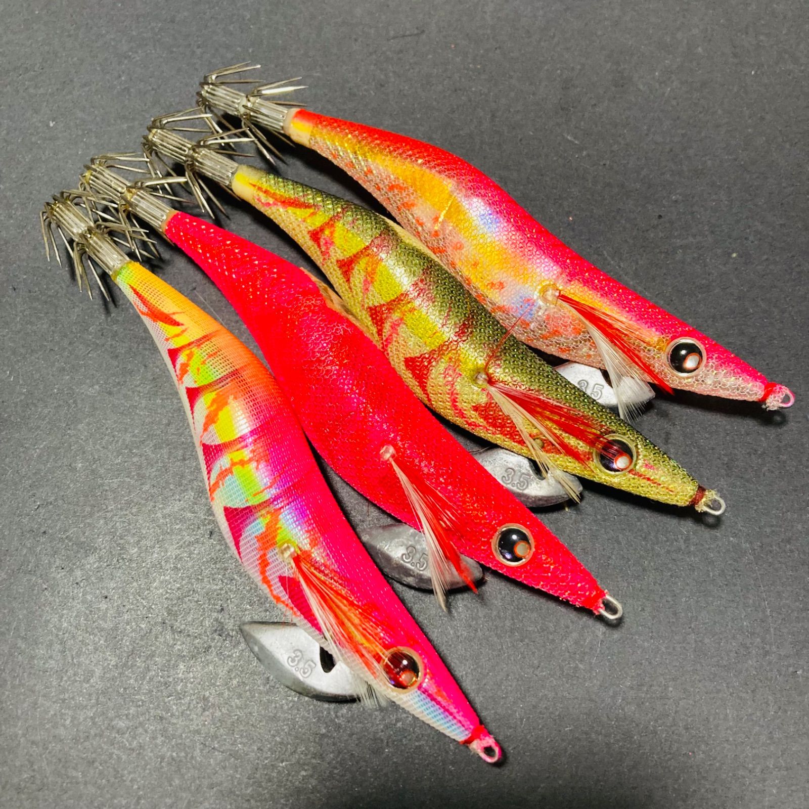 風*起様 YO-ZURI アオリーQ 3.5号エギ　合計23本　ケース付き YO-ZURI ヨーヅリ(YO-ZURI) アオリーQ 3.5号 24)マーブルサクラダイ