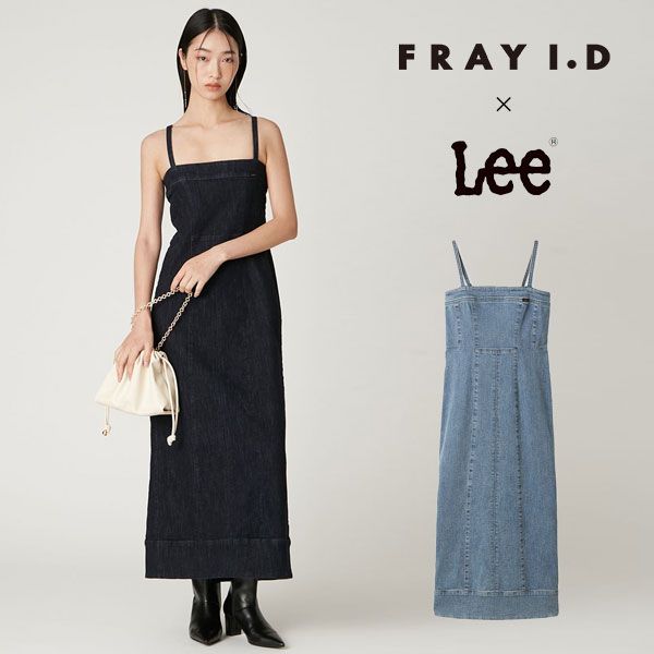 フレイアイディー FRAY I D ワンピース 25秋冬 Lee ストレートデニムキャミワンピース ロング丈 デニム fwfo 261804