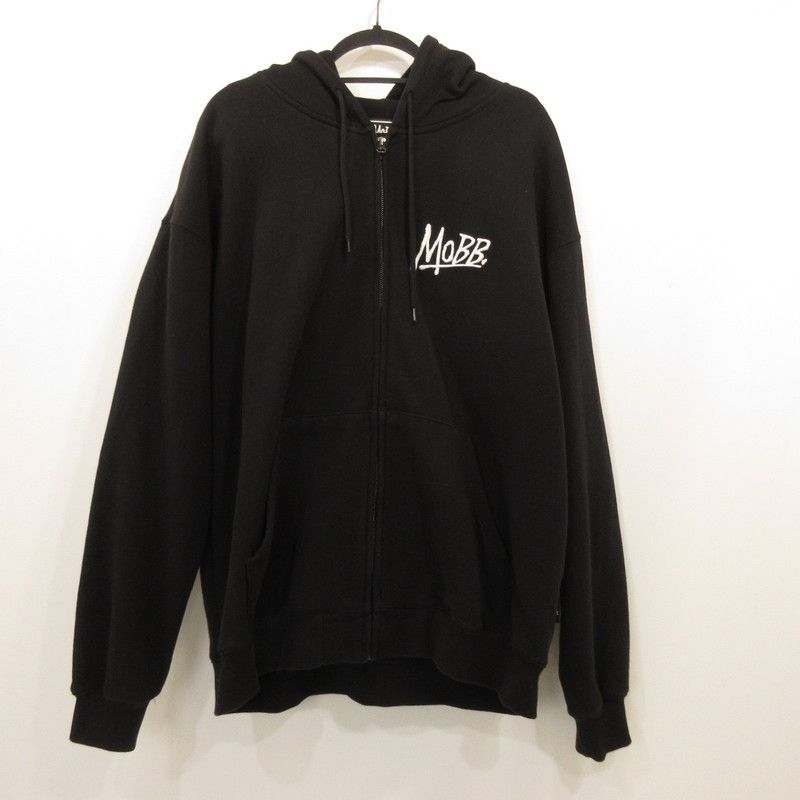 姫路東店】 中古 MOBB | モブ パーカー ブラック サイズ：XL 【103