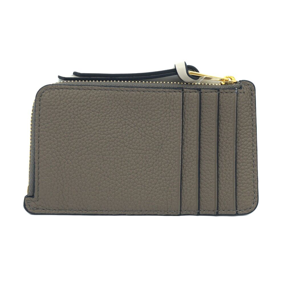 栄 ロエベ コインカードホルダー レザー TAUPE GOLD ベージュ系 フラグメントケース ゴールド金具 小物 その他 箱♥