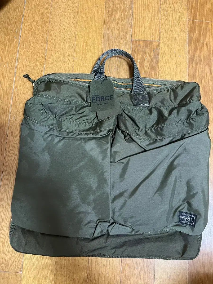 TOKYO 東京 タグ付き ポーター フォース ラージ カーキ