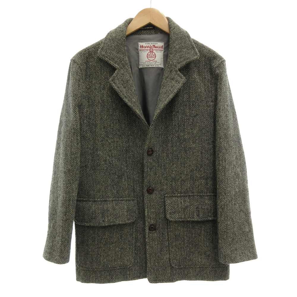 ハリスツイード Harris Tweed ウールテーラードジャケット くるみ