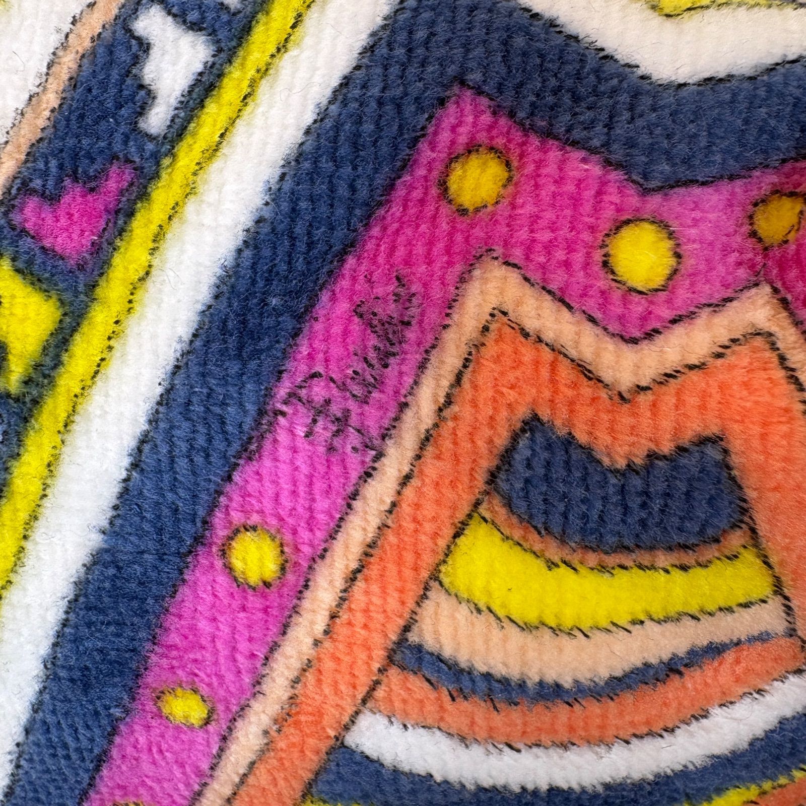 エミリオプッチ ハンドバッグ ミニポーチ パイル レザー 総柄 シルバー