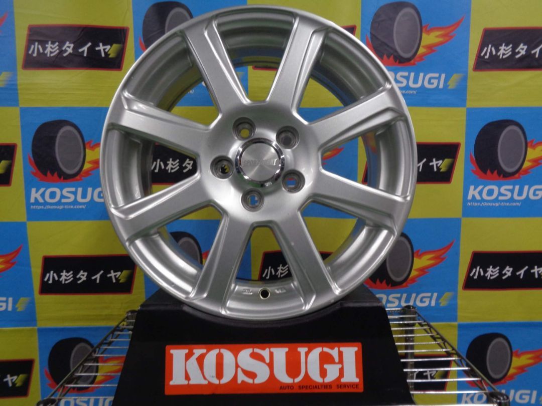 ホイール 15インチ SPORT GRAHT 6 J-15 5 H 100 48 4本セット プリウス インプレッサ 小傷有 atsugiM 39