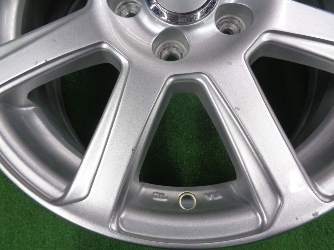  ホイール 15インチ SPORT GRAHT 6 J-15 5 H 100 48 4本セット プリウス インプレッサ 小傷有 atsugiM 39 15インチ ホイール