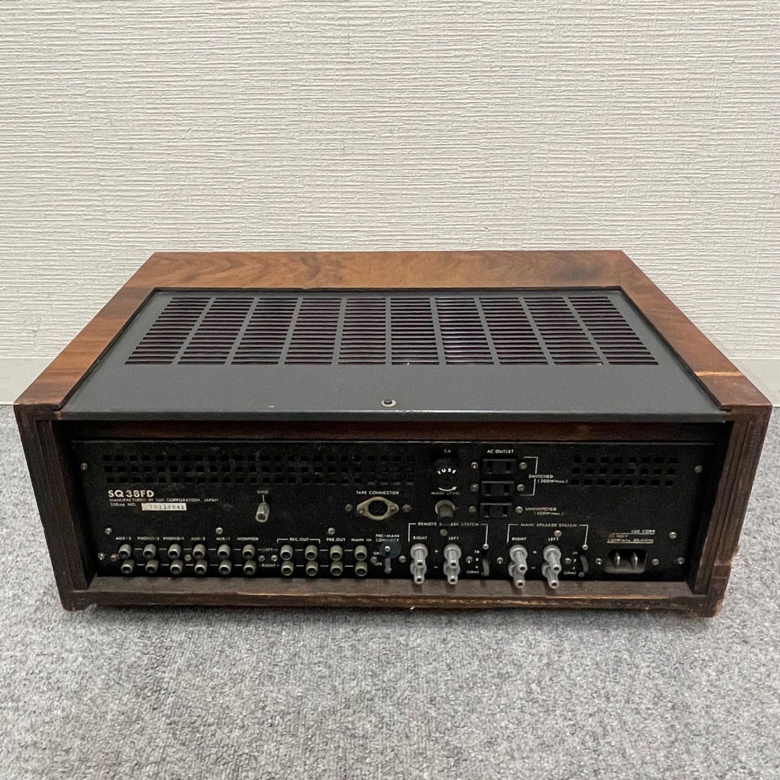 LUXMAN ラックスマン 真空管 パワーアンプ ビンテージ 通電せず ジャンク NPAA】ジャンク LUXMAN ラックスマン 真空管アンプ SQ-38FD ビンテージ
