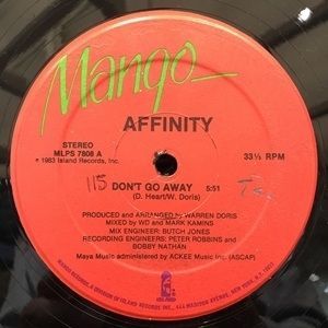 AFFINITY (DANCE) / DON'T GO AWAY【中古状態：B 】
