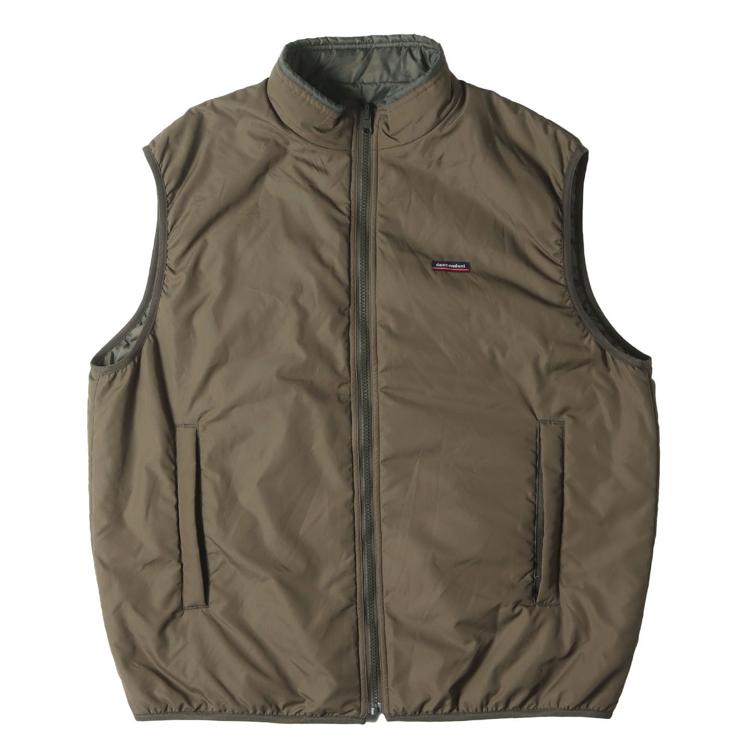 トップス DESCENDANT 21AW LOAD PADDING VEST DESCENDANT ディセンダント ベスト オリーブドラブ サイズ:3 | 21AW