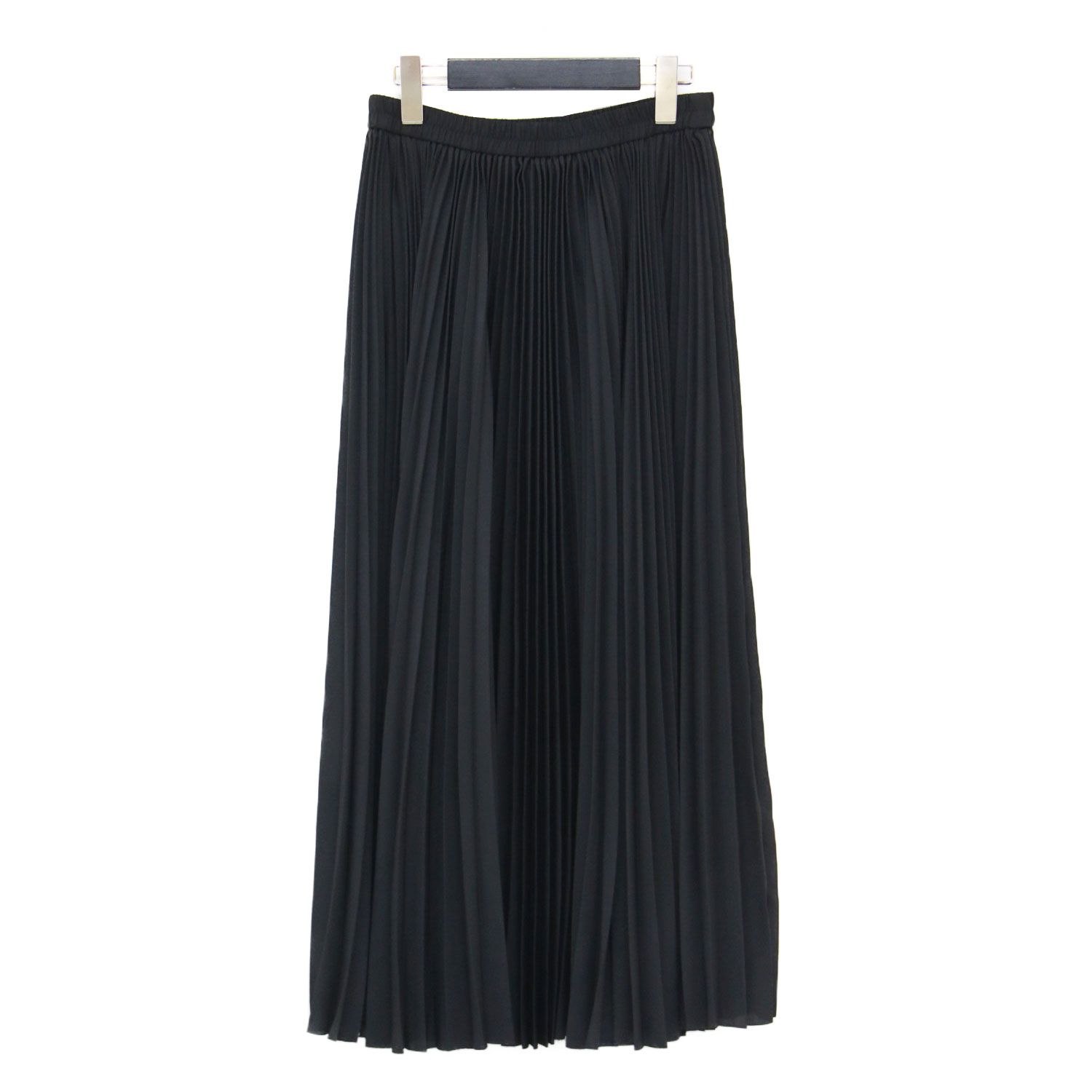 theory luxe セオリーリュクス スカート ブラック 黒 サイズ 36 S | 24秋冬 リファインド プリーツ ピリル Refined Pleats Pilil Skirt ロング丈 Aライン フ レディース