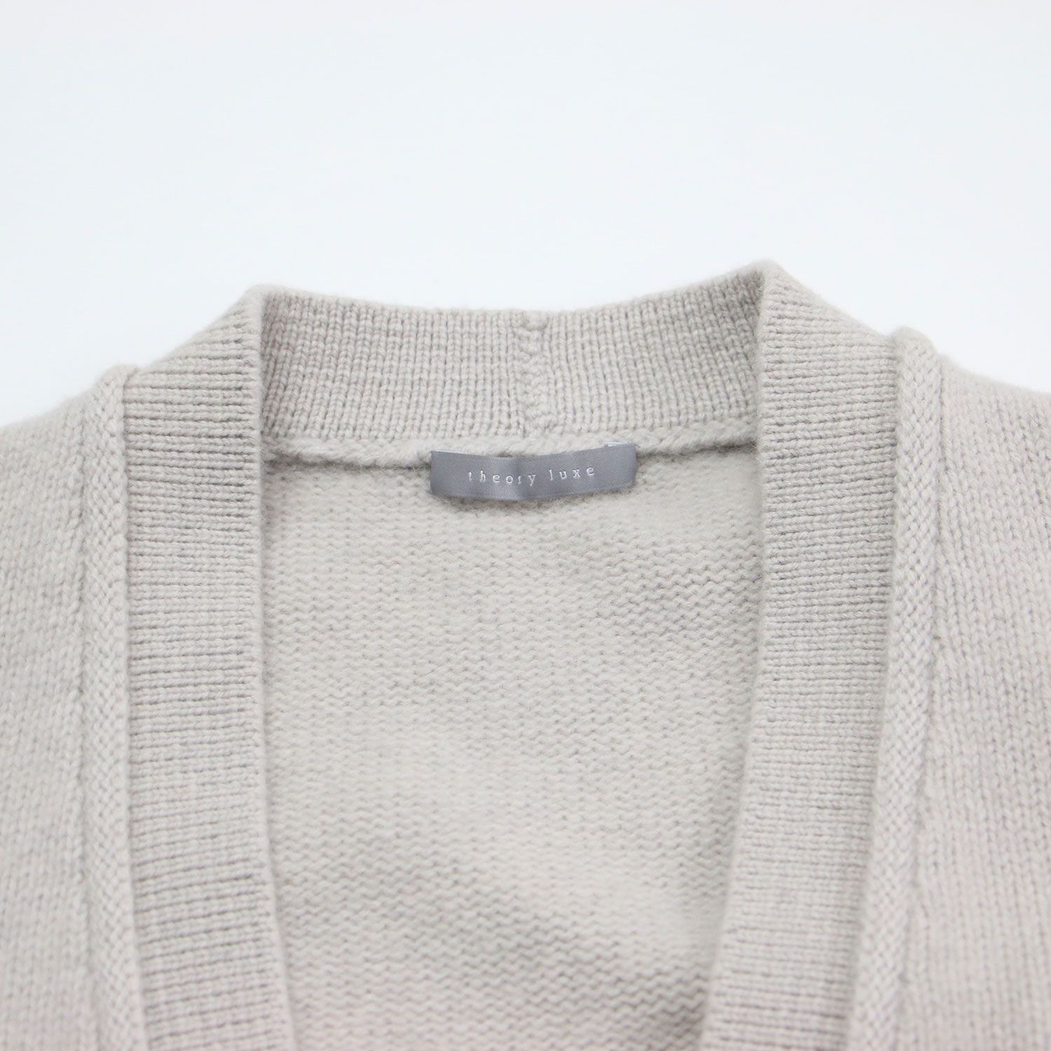 美品】theory luxe セオリーリュクス カーディガン オフホワイト系