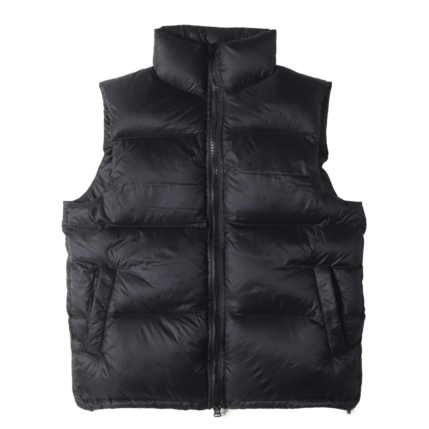SADA TMT MILITARY NYLON DOWN VEST Unisex Military Hi-Neck W-Zip