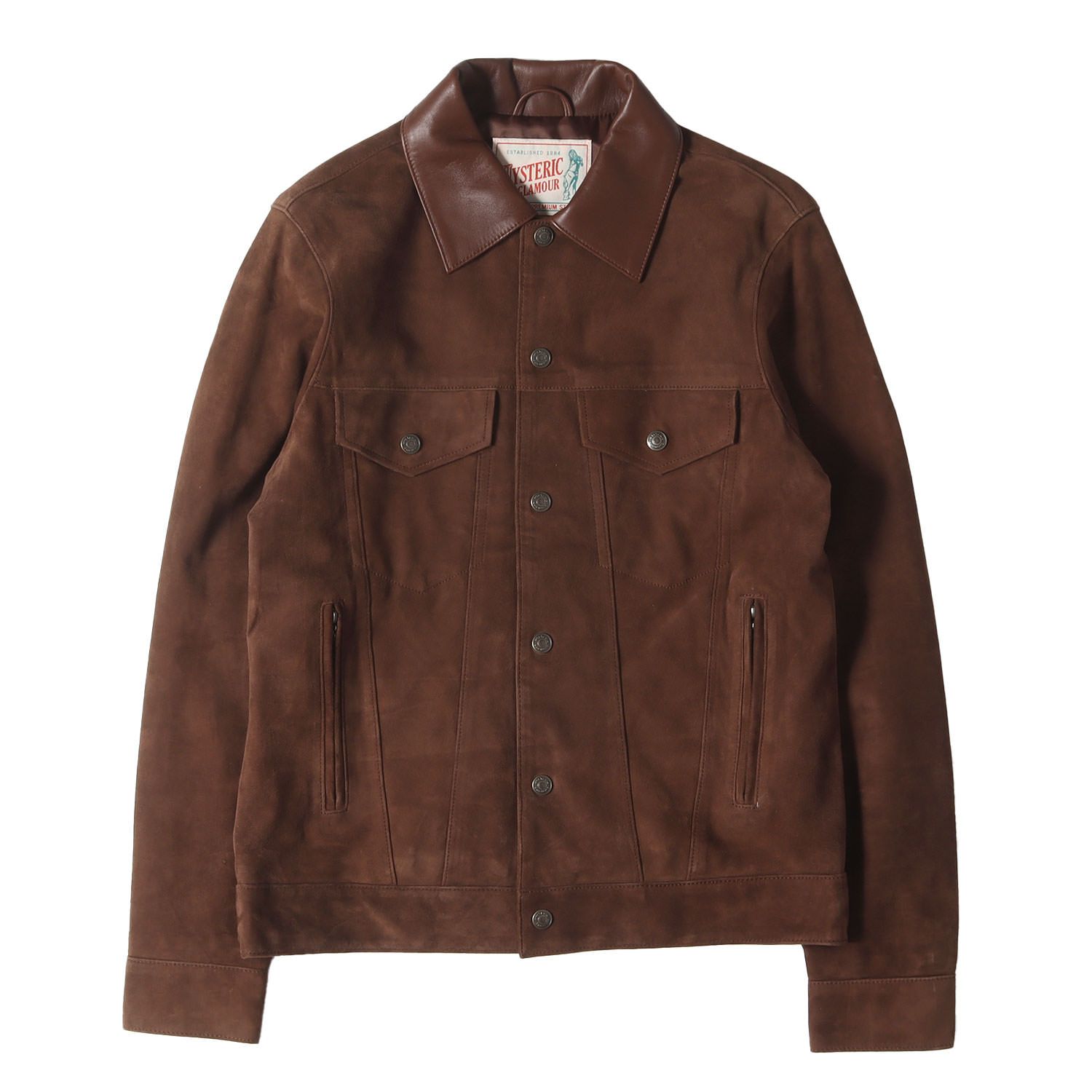 美品】HYSTERIC GLAMOUR ヒステリックグラマー ジャケット ブラウン 