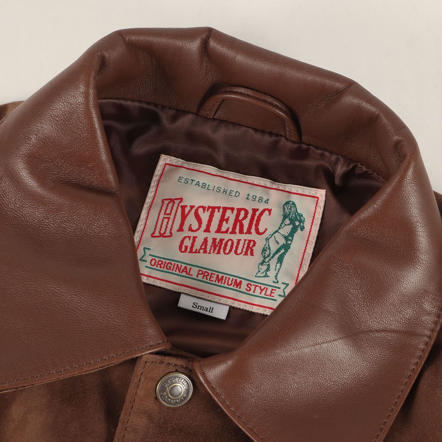 美品】HYSTERIC GLAMOUR ヒステリックグラマー ジャケット ブラウン 