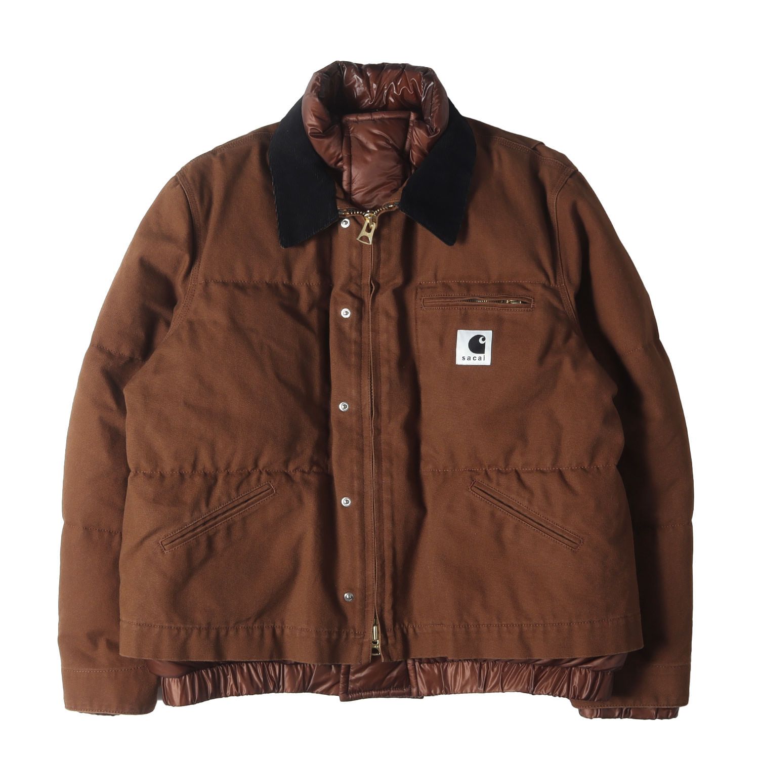 新品】Sacai サカイ ジャケット ブラウン サイズ:1 | 25AW Carhartt