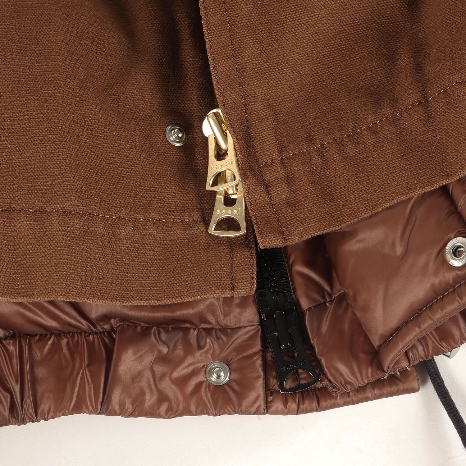 新品】Sacai サカイ ジャケット ブラウン サイズ:1 | 25AW Carhartt