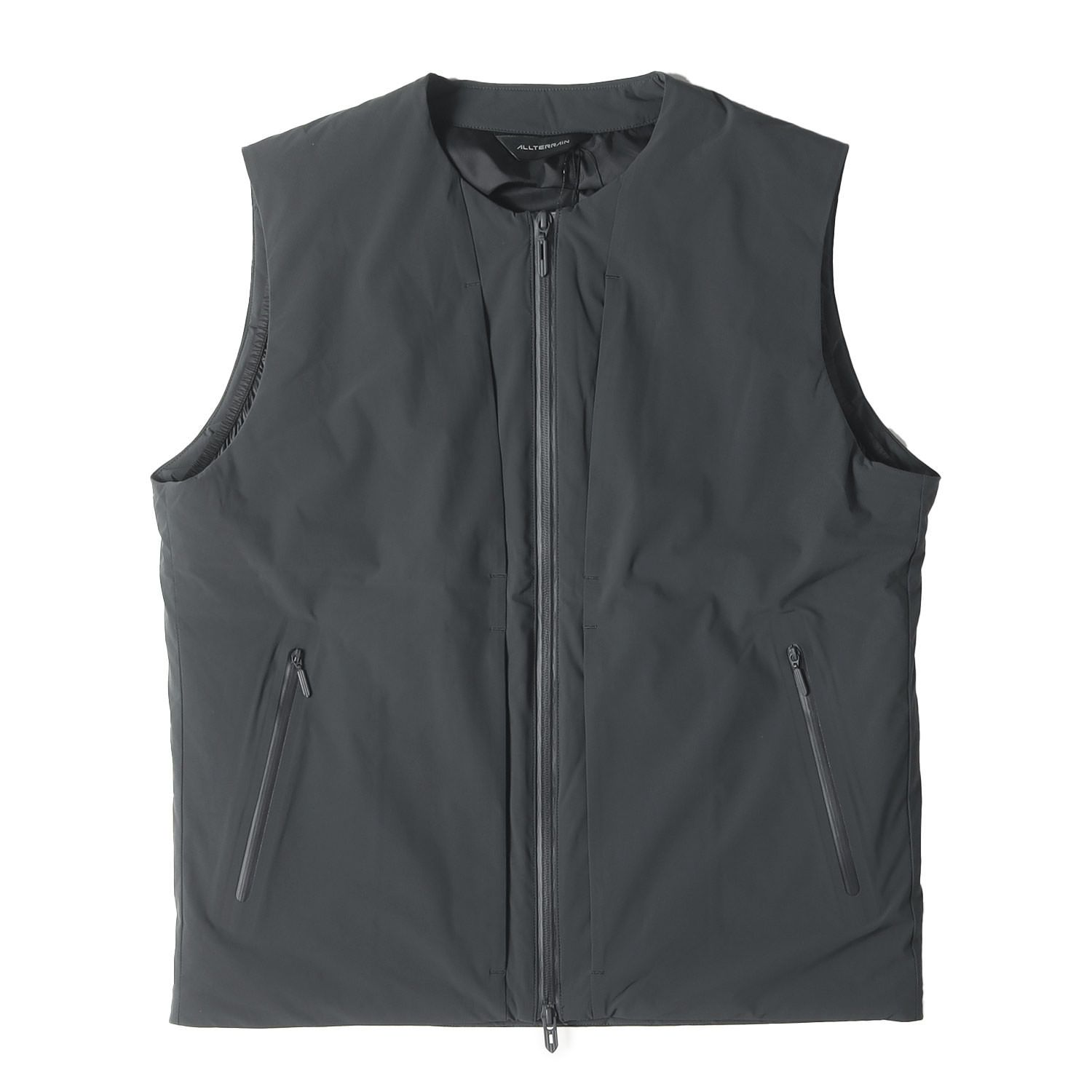 デサント ベスト グレー サイズ M 24 AW インサレート ライトウェイト ストレッチ ナイロン INSULATED LIGHTWEIGHT VEST ALLTERRAIN トップス メンズ