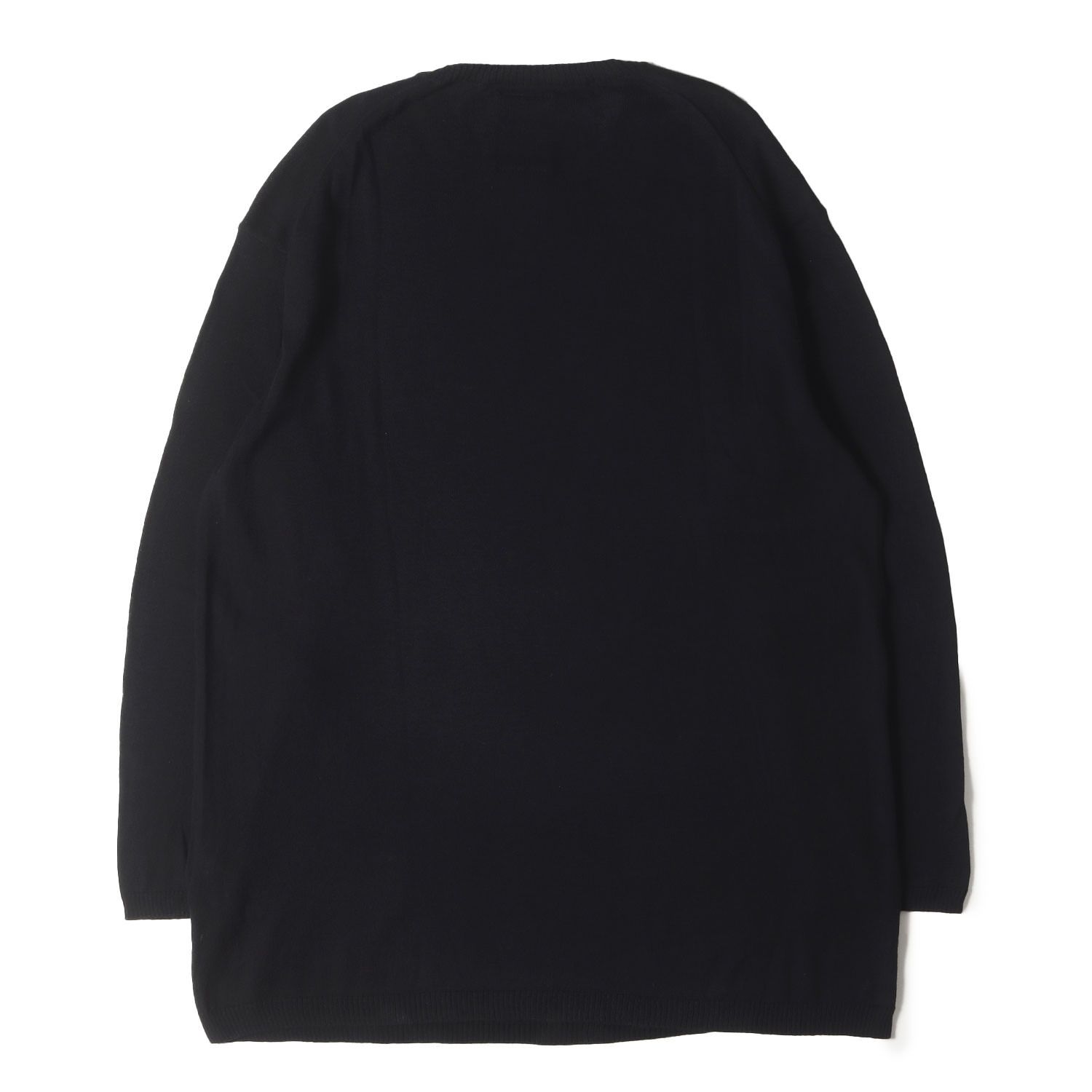 Yohji Yamamoto ブラック ニット(2) Yohji Yamamoto ヨウジヤマモト ニット ブラック 黒 サイズ:3