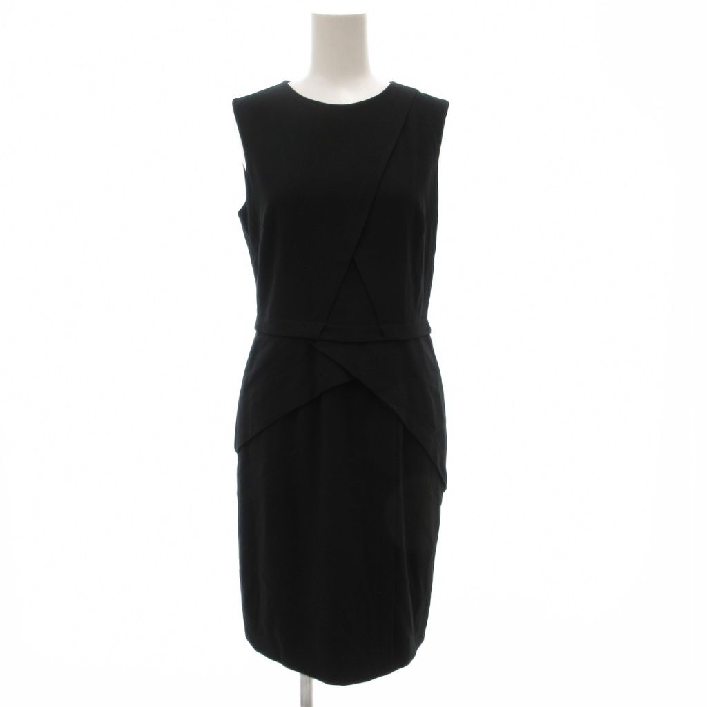 ビーシービージーマックスアズリア ノースリーブワンピース ドレス ひざ丈 4 黒 ブラック |GV GY 18