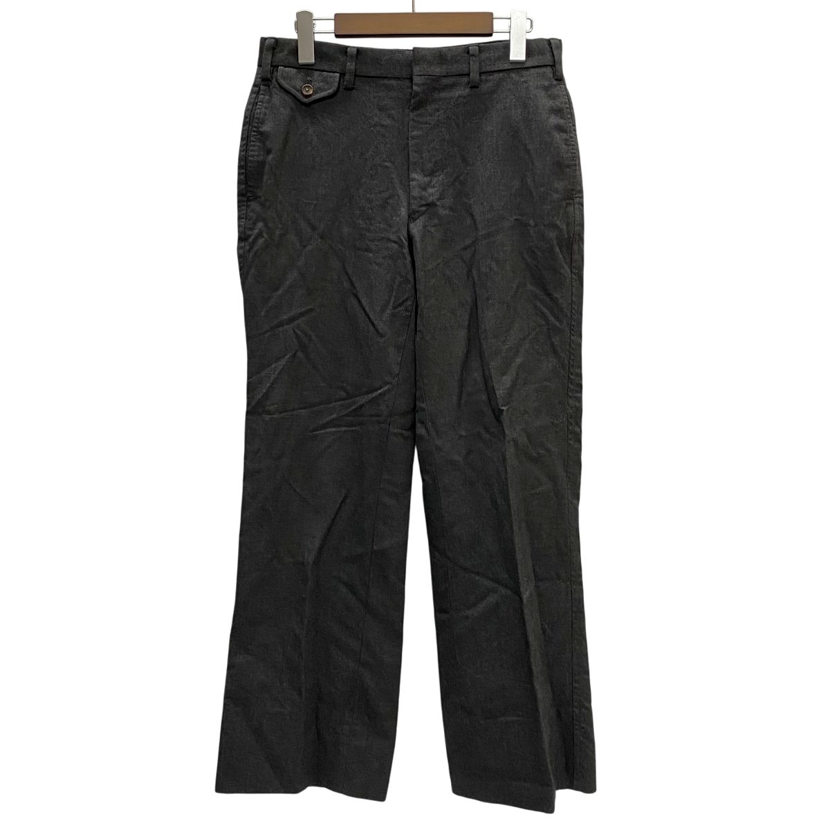 ポロラルフローレン Polo by Ralph Lauren 90 s ウールスラックス アルミTALONジップ 実寸W 30 スラックス グレー 201 MB-1264 VB