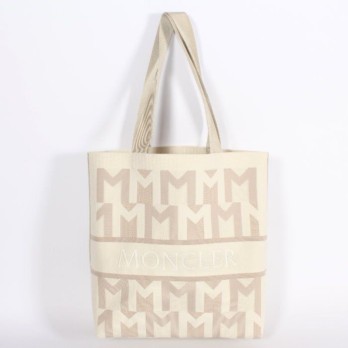 モンクレール MONCLER ニット トートバッグ ベージュ KNIT TOTE