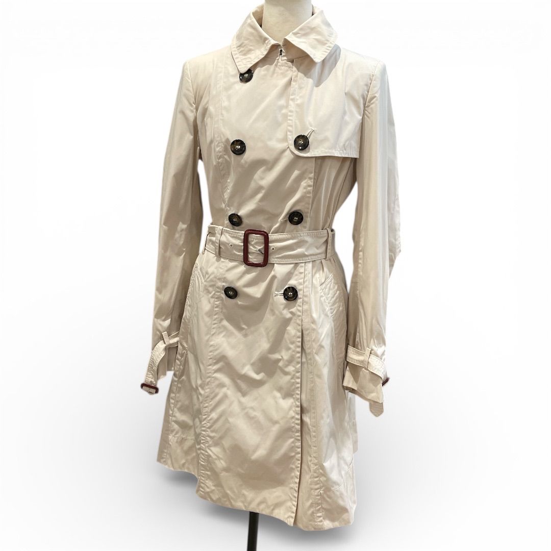 axMara ウィークエンドマックスマーラ トレンチコート 裏無し ライトベージュ size 38 レディース 春 ゴーゴー 草2934