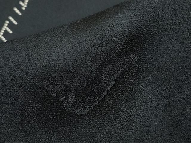 平和屋本店▽極上 男性 印傳 小紋 単衣 流線花文 黒地 逸品 CYAA4022s6