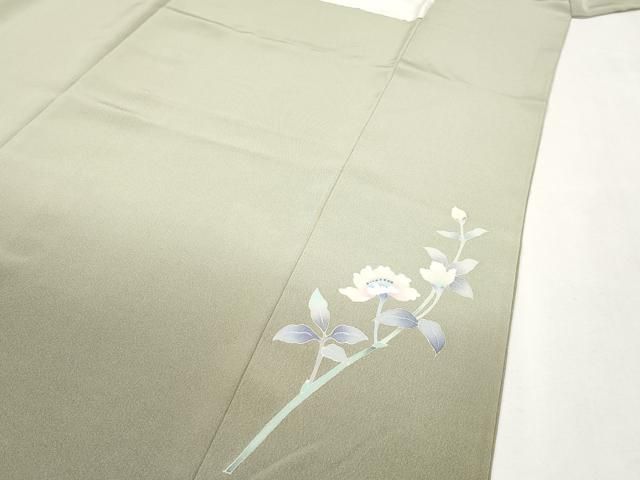 平和屋本店○極上 本加賀友禅作家 和泉衛知 訪問着 枝花文 暈し染め