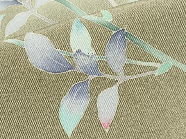 平和屋本店○極上 本加賀友禅作家 和泉衛知 訪問着 枝花文 暈し染め