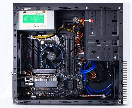  TSUKUMO タワーPC eXcomputer Core i 7-12700 2.1 GHz 32 GB 500 NVMeSSD 1 TB GeForce GTX 1650 Windows 11 Pro 64 bit デスクトップPC スマホ タブレット パソコン