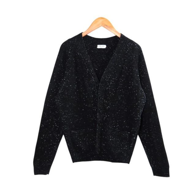 SAINT LAURENT PARIS 23 ss LUREX WOOL BLACK サイズL 712375 Y 75 PM サンローランパリス ルレックス ウール カーディガン トップス ラメ