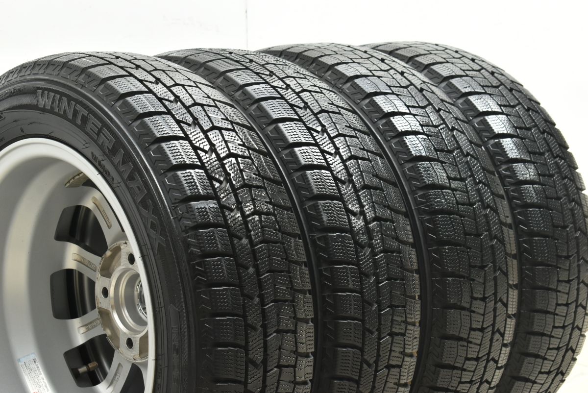  2025年製 バリ溝 S 14 in 5 J 39 PCD 100 ダンロップ ウインターマックス WM 02 165|65 R タンク パッソ ルーミー デュエット トール 14インチ タイヤ ホイールセット