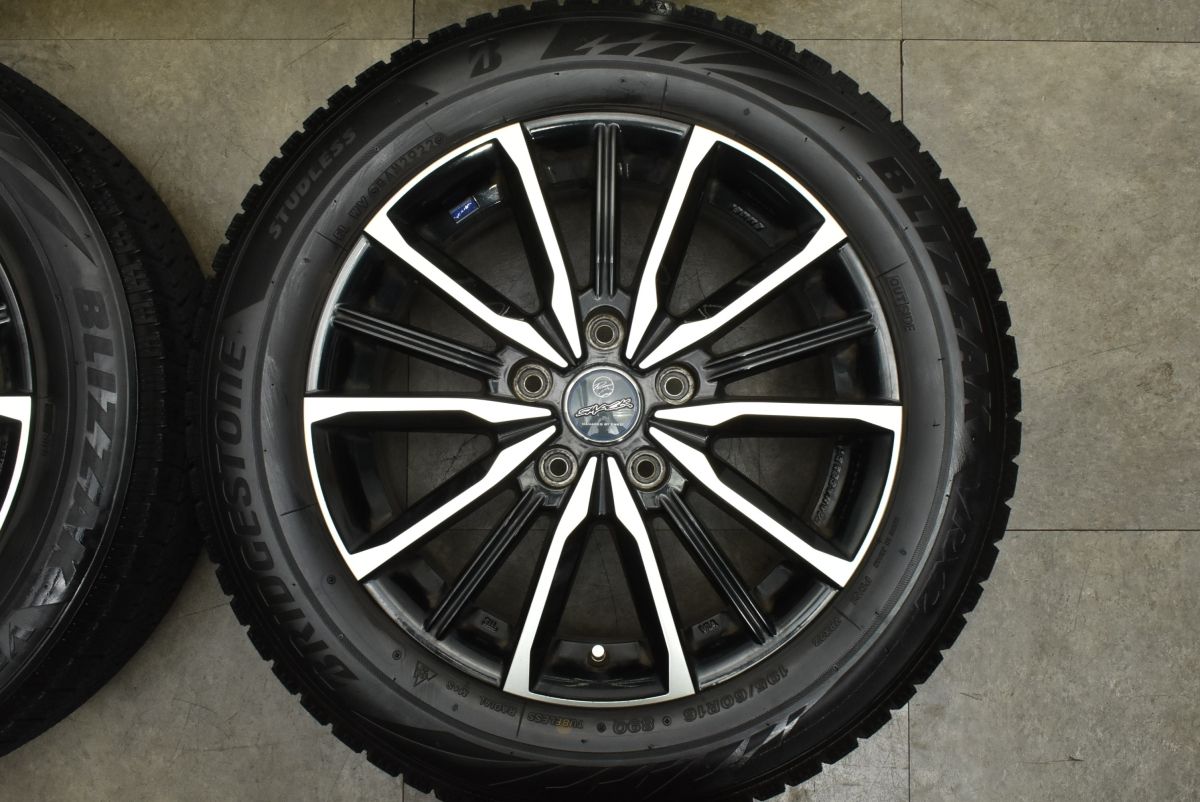  品 スマック 16 in 6.5 J 48 PCD 114.3 ブリザックVRX 2 195|60 R ノア ヴォクシー エスクァイア セレナ ステップワゴン アクセラ 15インチ タイヤ ホイールセット