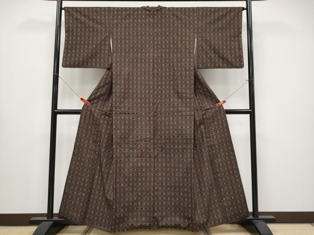 平和屋本店○極上 本場琉球 読谷山花織 紬地 手織 草木染 福地正美作